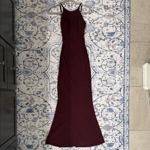 Speechless Deep Burgundy Prom Dress